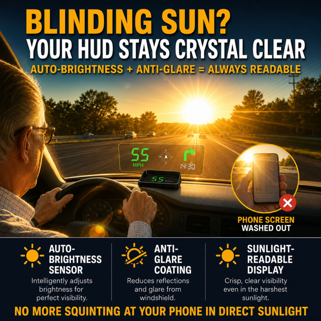 Head-Up Display Car GPS Digital Speedometer