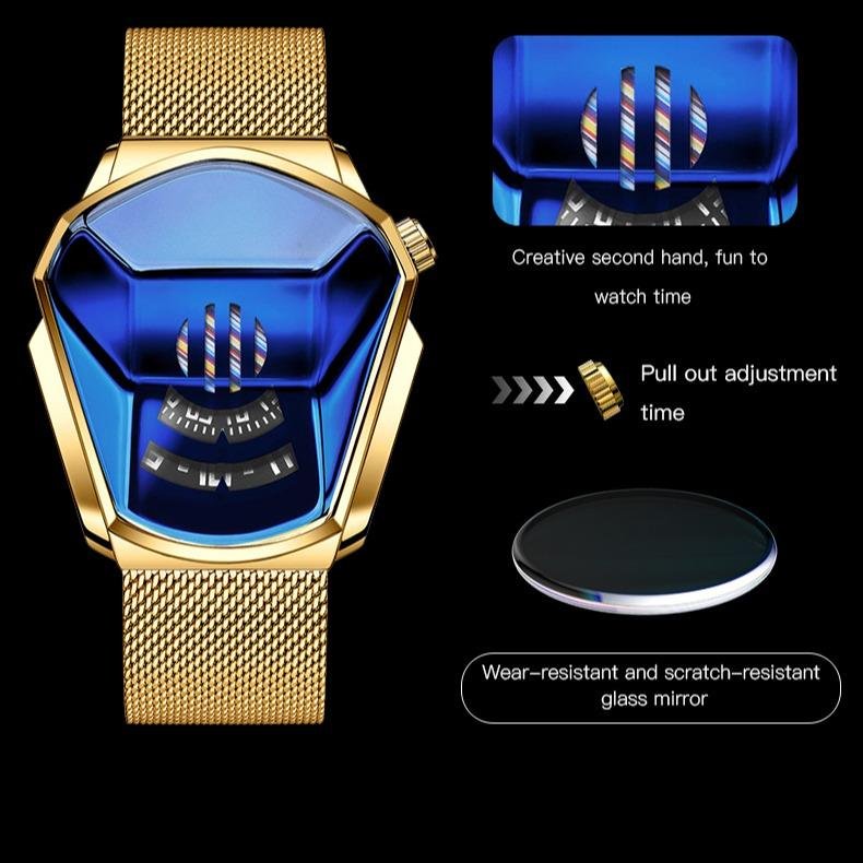 Black Friday Sale Luxury Mens Racing Sport Rhombus Watch