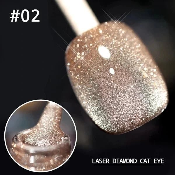 Laser Diamond Cat Eye Nail Polish - Image 2