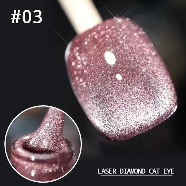 Laser Diamond Cat Eye Nail Polish - Image 3