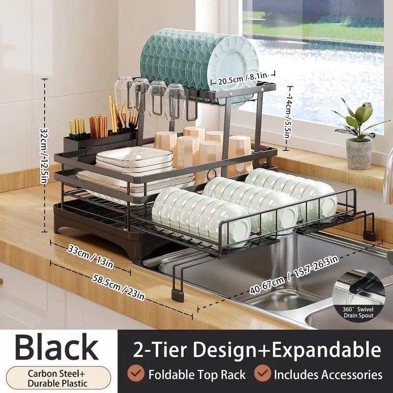 Foldable Over Sink Dish Drying Rack - Image 2