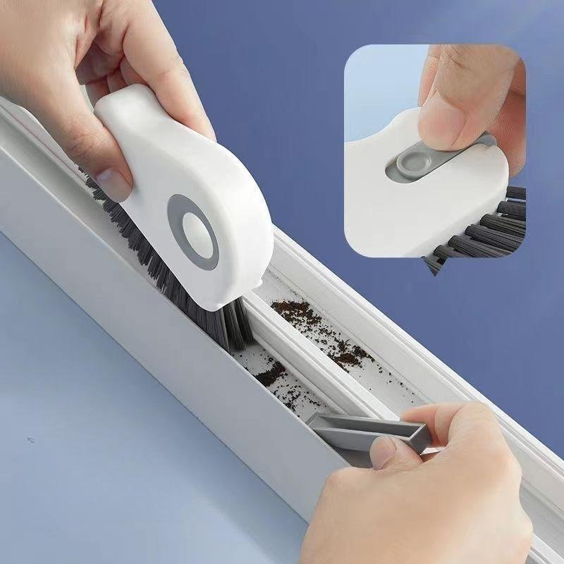 Window Track Cleaning Brush Detachable Door & Window Sill Scrubber, Glass Corner Cleaner, Durable Plastic Ledge Gap Cleaner for Living Room, Bedroom, Kitchen - Image 3