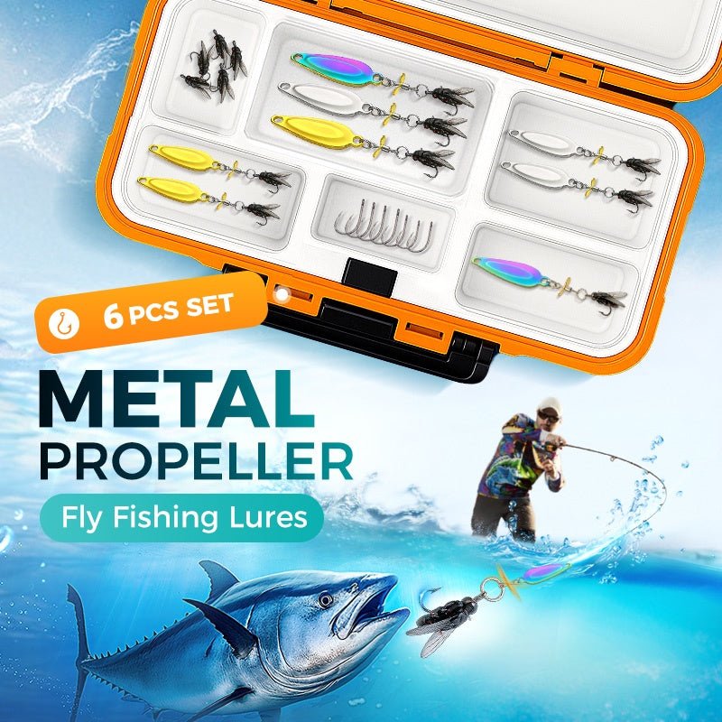 Metal propeller fishing lure for catching fish