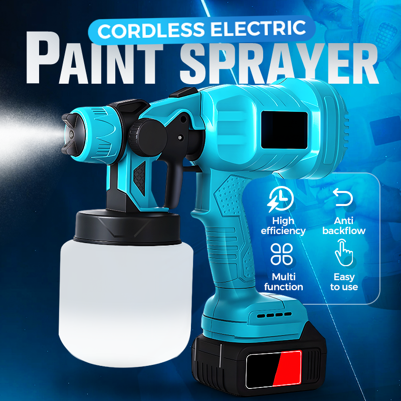 Wireless electric paint sprayer