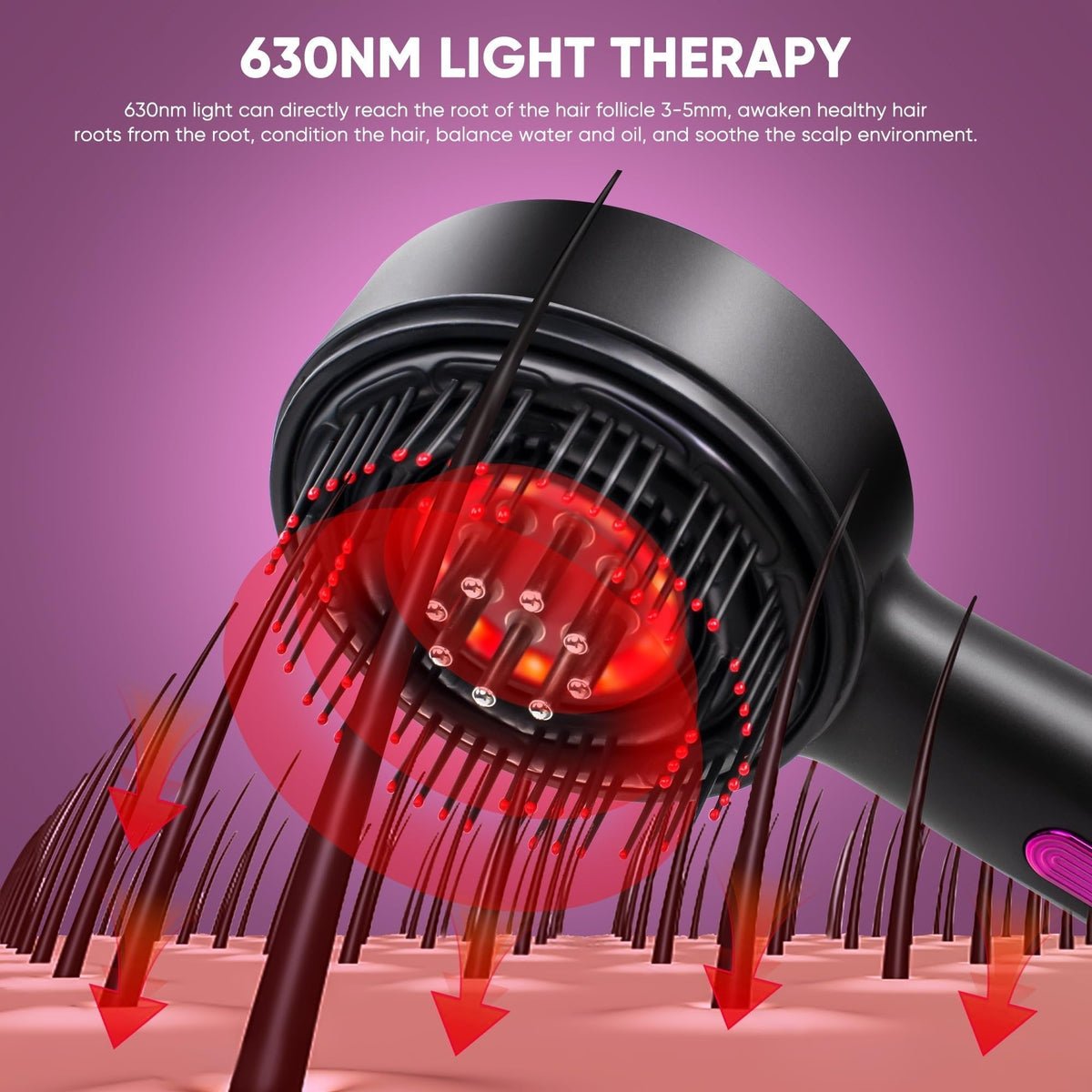 Electric Guided Liquid Conditioning Hair Massage Comb - Image 3