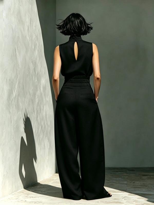 Top & Wide-Leg Pant 2-Piece Set - Image 2