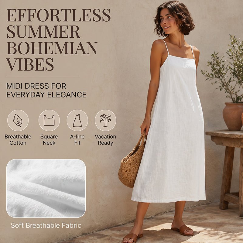 Women's Casual Solid Color Slip Dress