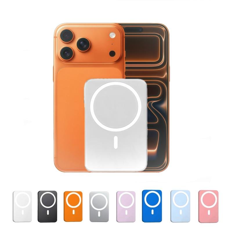 Fast Charge Portable Wireless Magnetic Power Bank – 15W Fast Charging, Strong Magnetic Adsorption & High Capacity