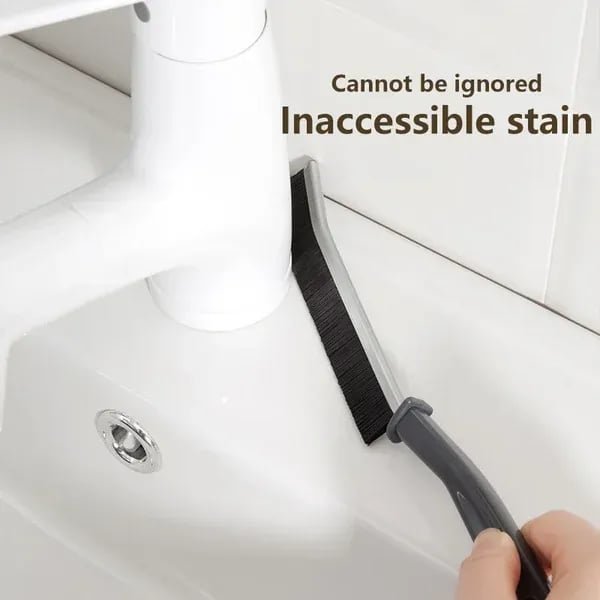 Gap Brush with Hard Bristles – Cleans dirt from cracks & dead corners. Durable PP bristles, ergonomic handle – perfect for kitchen, bathroom & furniture gaps