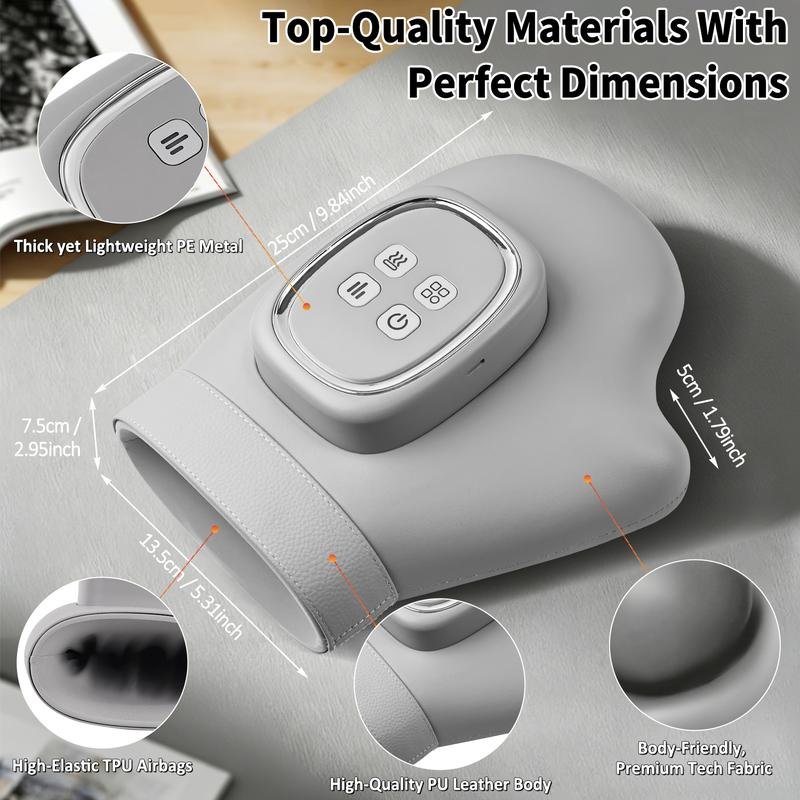 Soothe Tired Hands & Wrists – Air Compression Massager with 3 Modes, 5 Intensities & Auto Timer.