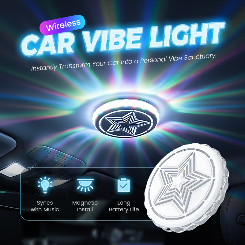 【Car Interior Roof Light - Magnetic Multi-Mode Rechargeable】