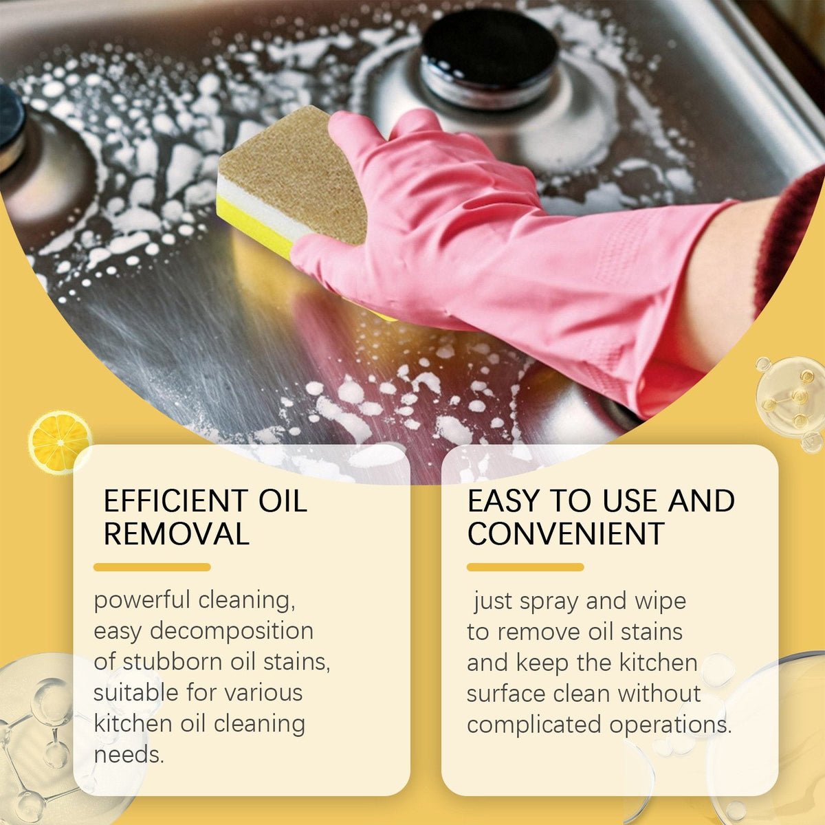 LIMITED SALE Multi-Purpose Kitchen Heavy Oil Cleaner Spray 2025 Kitchen Hot Sale - Image 2