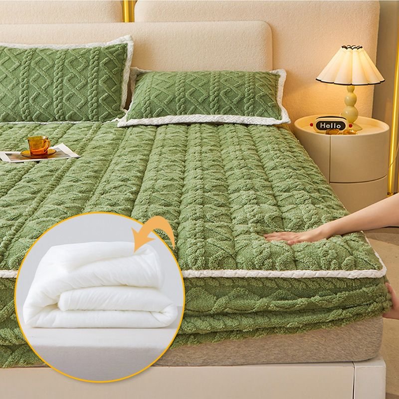 WARM FITTED BED SHEET - Brushed Flannel & Deep Pocket (Up to 40cm), Non-Slip Corners for All-Season Comfort - Perfect Gift Idea - Image 2