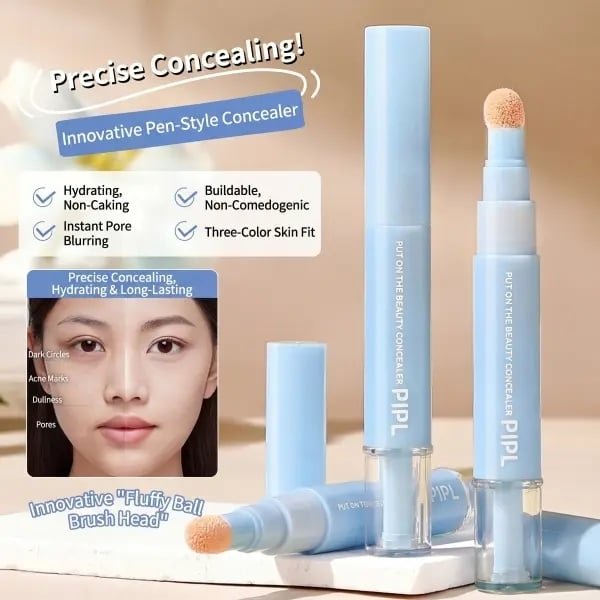 Dual Concealer Pen – Covers dark circles & spots, 24hr hydration.