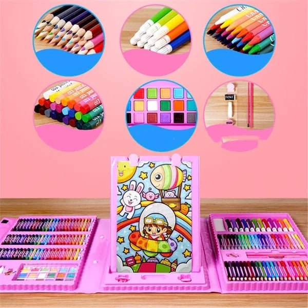 Hot Promotion Deluxe 6-In-1 Art Creativity Set The Best Present For Kids - Image 2