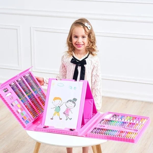 Hot Promotion Deluxe 6-In-1 Art Creativity Set The Best Present For Kids