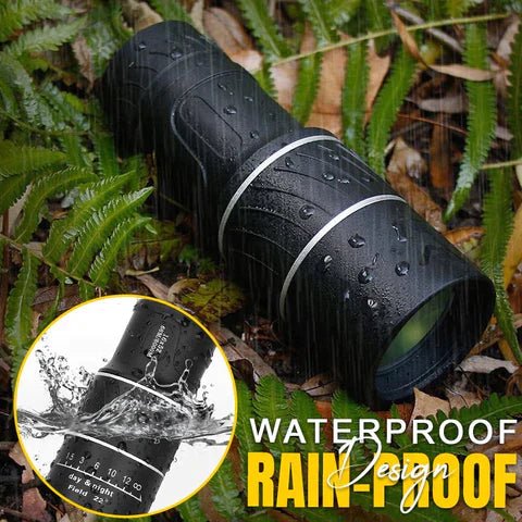 Monocular bifocal optical zoom telescope
