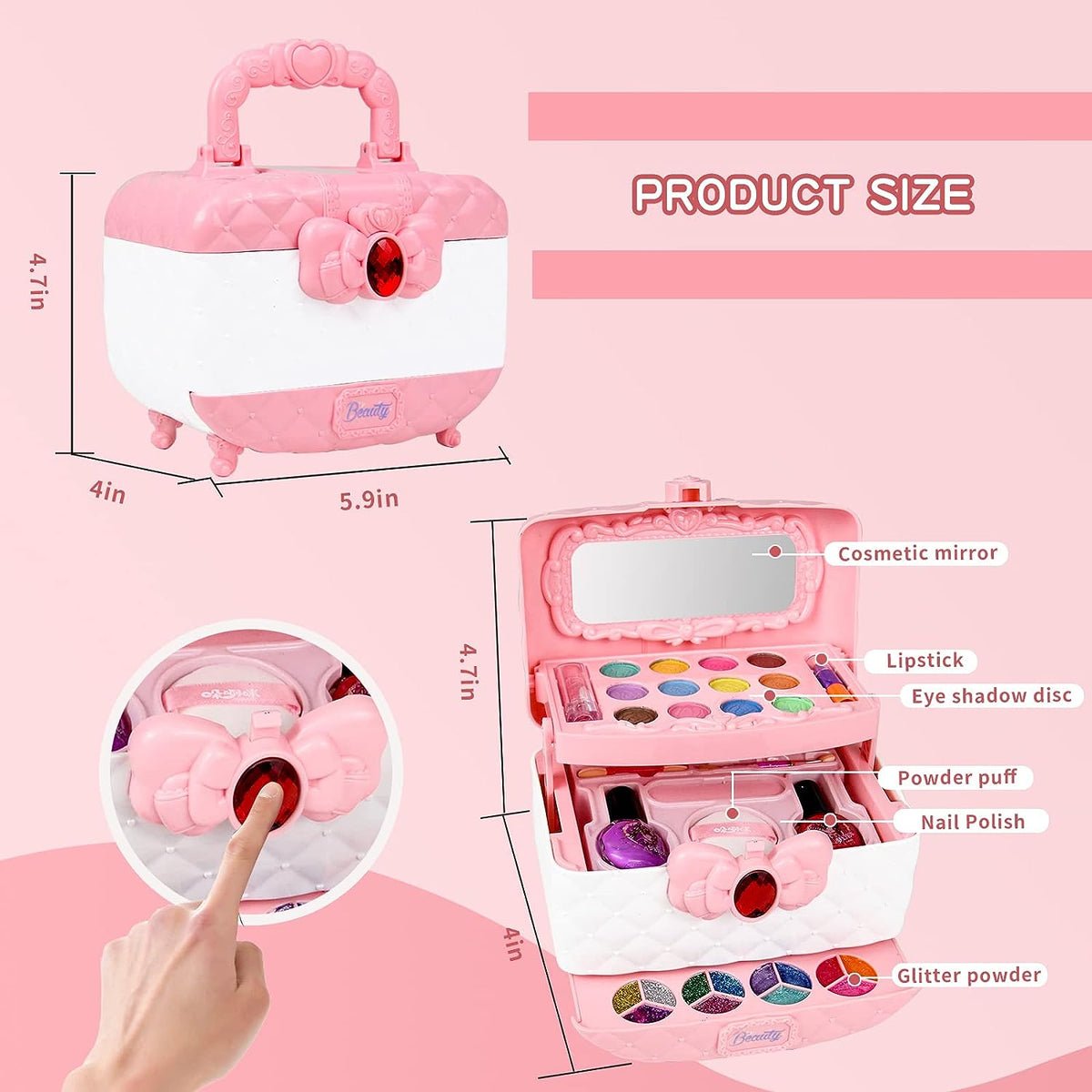 Kids Washable Makeup Kit – Safe, fun & easy to clean - Image 3