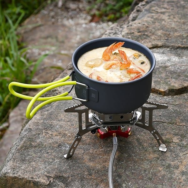 Camping Gas Burner – 5800W, Piezo Ignition, Windproof - Image 2