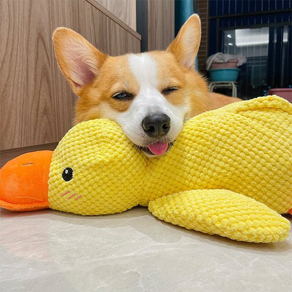 Halloween Deal Quacking Duck Plush Dog Toy – Soft Interactive Cuddle Toy