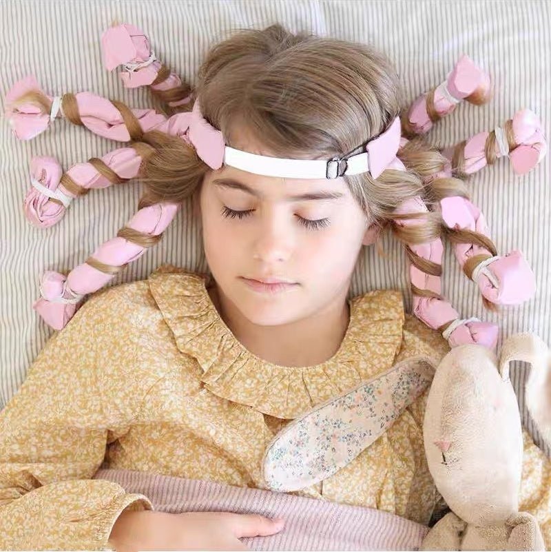 Sleep-in hairband Heat-free curling tongs