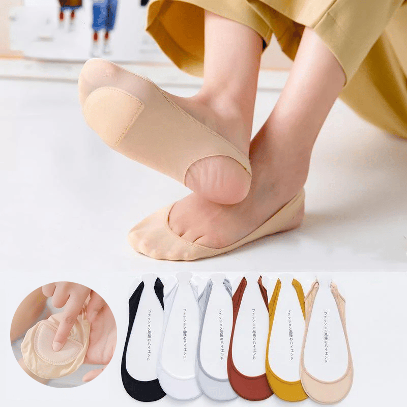 Buy 1 Pair Get 4 Pai Silicone Anti-Slip Invisible Socks