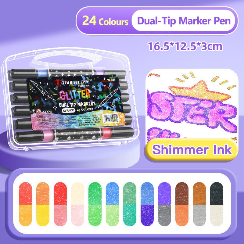 This Week's Special Price:£7.99!! Dual-Tip Glitter Marker Pen