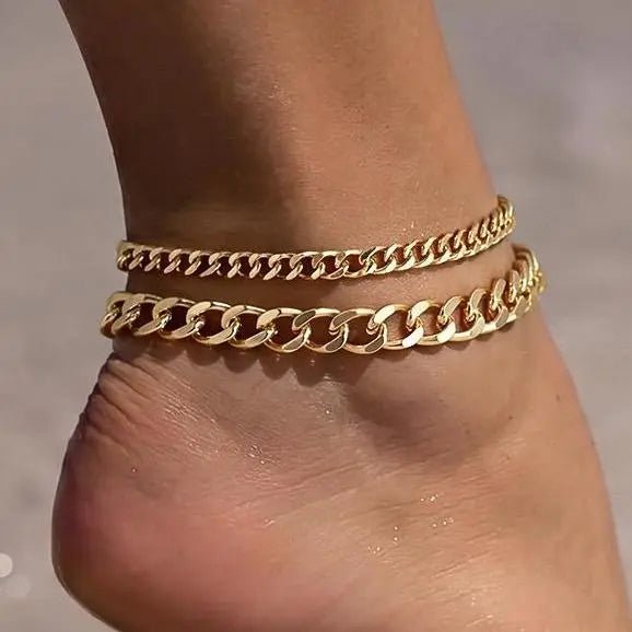 Dainty Layered Waterproof Anklet
