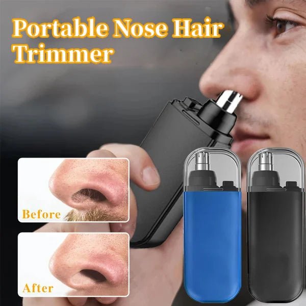 Rechargeable Portable Nose Hair Trimmer – Painless Precision, Built-In LED Light & USB-C Fast Charging – A Grooming Essential for Men