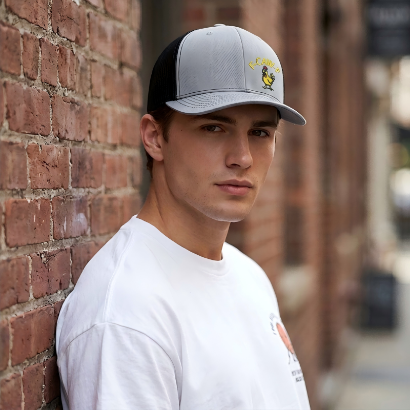 Witty Chicken Embroidered Snapback Cap – Cotton & adjustable – Fun design, perfect for casual days or gifts – breathable and comfy - Image 2