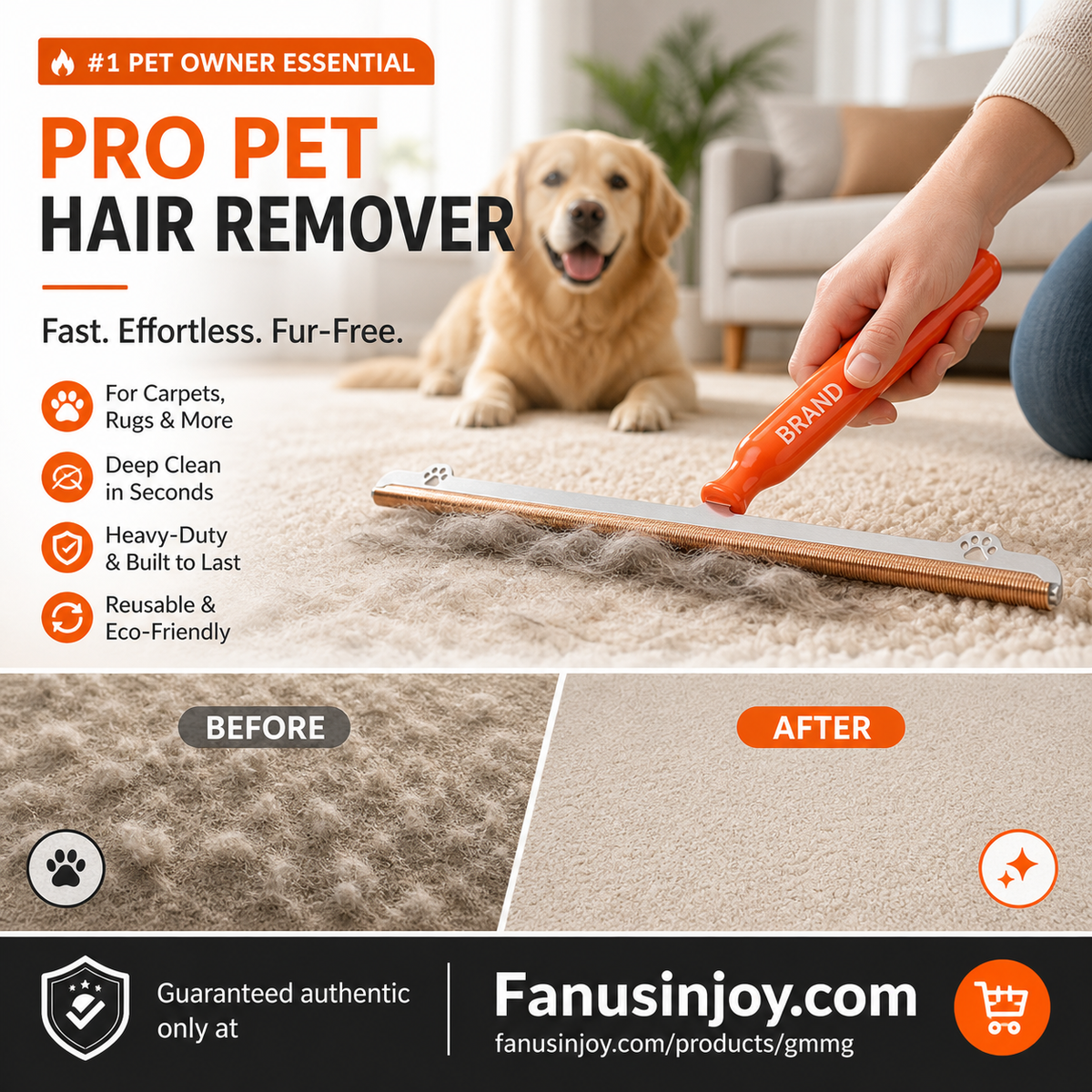 Summer Shedding? This Metal-Edge Hair Remover Lifts Embedded Fur Instantly UK Stock - Image 2