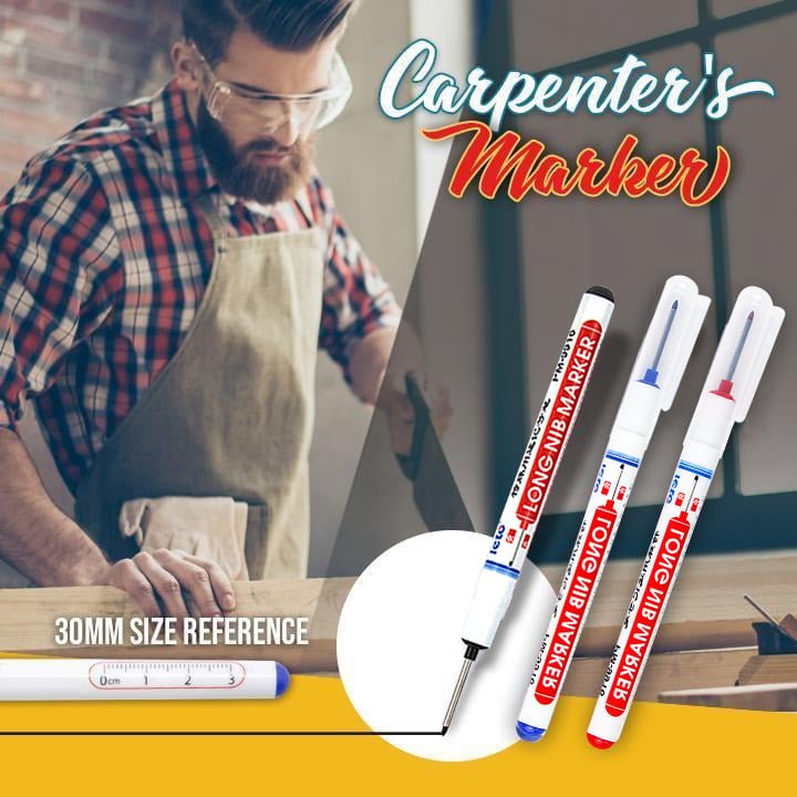 Multi-Purpose Woodworking Pen With Long Tip