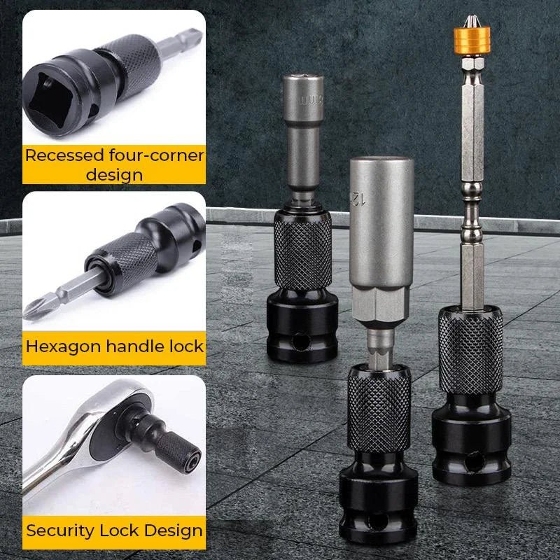 1/4" Hex Shank Socket Converter – 1/2" to 1/4", Quick Release - Image 3