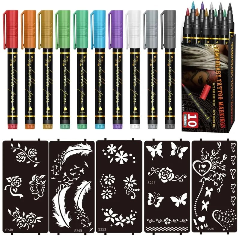 LIMITED SALE Perfect For Unique Body Art Temporary Tattoo Markers for Skin - Image 3