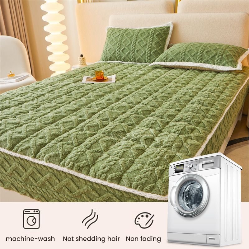 WARM FITTED BED SHEET - Brushed Flannel & Deep Pocket (Up to 40cm), Non-Slip Corners for All-Season Comfort - Perfect Gift Idea - Image 3