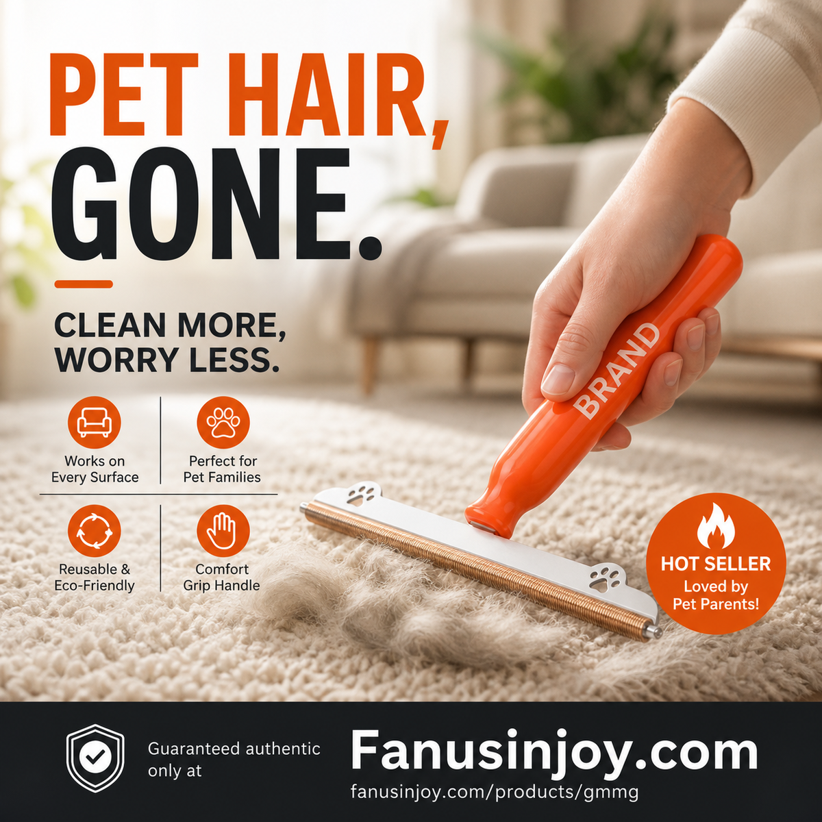 Summer Shedding? This Metal-Edge Hair Remover Lifts Embedded Fur Instantly UK Stock - Image 3