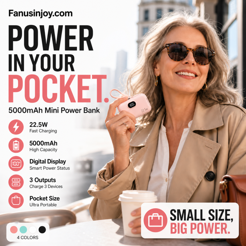 5000mAh Mini Power Bank – Portable, Universal Compatibility 【Limited Offer】