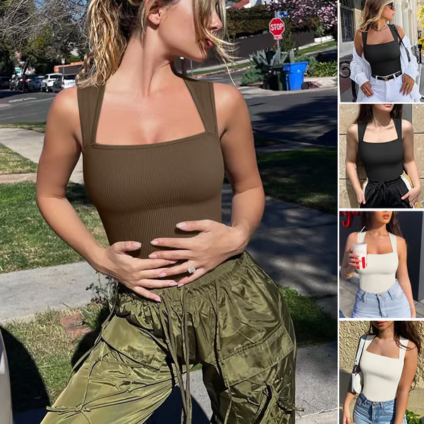 Sleeveless Tummy Control Tank Tops Bodysuits - Image 3