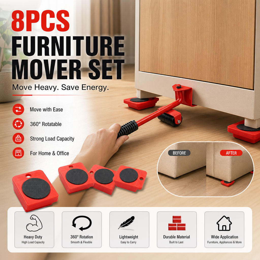 Hot Deal! Furniture Casters – Move Heavy Furniture with Ease & Protect Your Floors, All by Yourself - Image 2
