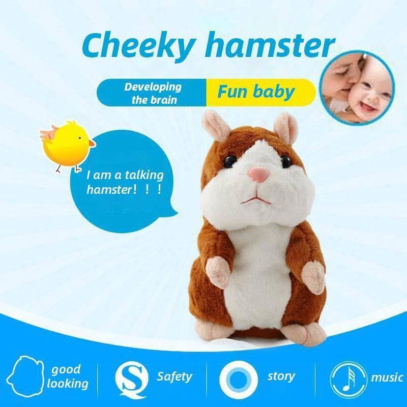 Talking Hamster Plush – Repeats sounds & cute interactive fun - Image 3