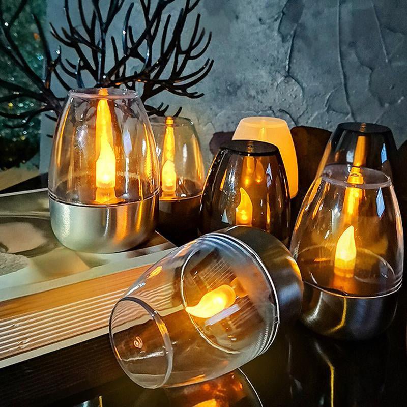 Solar Flickering Tea Lights – Realistic Flame Effect, Dusk-to-Dawn Auto On, IP65 Waterproof & 6-8 Hours of Ambient Garden Light - Image 3
