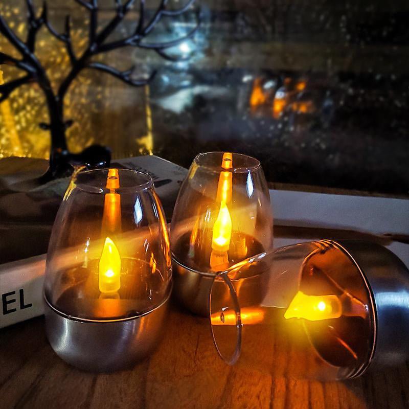 Solar Flickering Tea Lights – Realistic Flame Effect, Dusk-to-Dawn Auto On, IP65 Waterproof & 6-8 Hours of Ambient Garden Light - Image 2