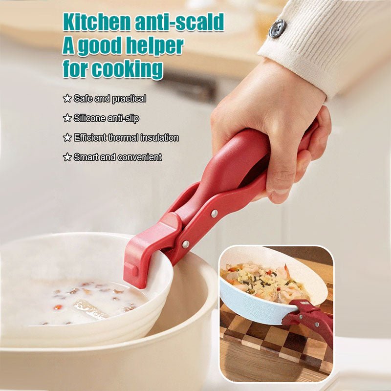 Multi-Purpose Anti-Scald Bowl Holder Clip for Kitchen (2pcs)