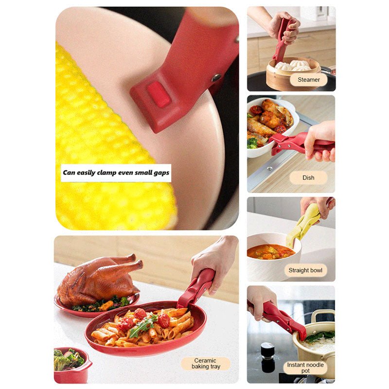 Multi-Purpose Anti-Scald Bowl Holder Clip for Kitchen (2pcs) - Image 2