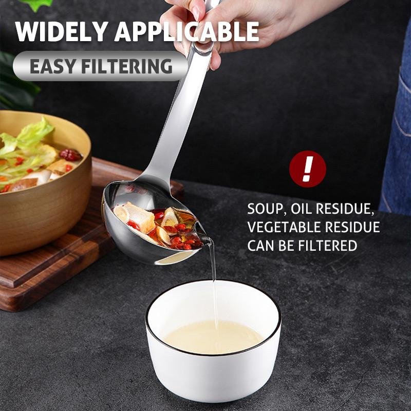 Household Oil Water Separator Ladle Density Principle Grease Remover Strainer Spoon Kitchen Daily Cooking Gadget - Image 2