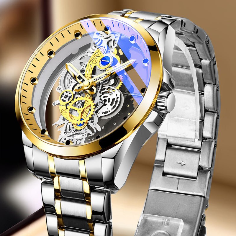 Double-Sided Skeleton Tourbillon-Style Watch - Image 3