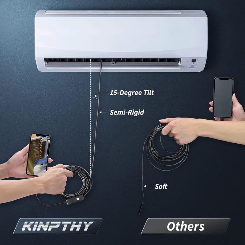 Waterproof HD Endoscope Camera – 200W HD, 8mm probe. Type-C/Micro/Lightning – plug & play with 99% phones. Ideal for tight spaces - Image 2