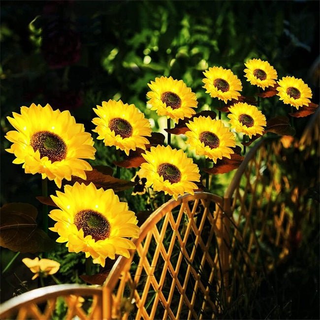 Sunflower Solar Lights – Auto On/Off, 14H Glow & IP65 Waterproof, Perfect for Garden & Patio - Image 2