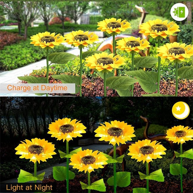 Sunflower Solar Lights – Auto On/Off, 14H Glow & IP65 Waterproof, Perfect for Garden & Patio - Image 3