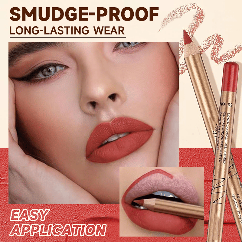 12-Color Smudge-Proof Lip Liner Pencil Set – Long-lasting, creamy & waterproof – perfect for everyday wear or pro makeup